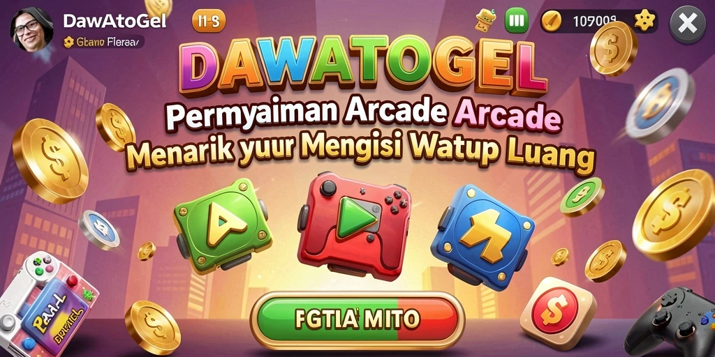 Gameplay seru DAWATOGEL dengan tantangan Arcade yang memikat.