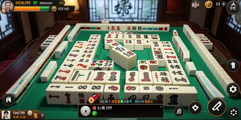 Tampilan menarik HOKI99 dengan gameplay Mahjong yang seru.