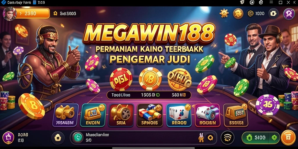 Screenshot gameplay MEGAWIN188 yang menampilkan keseruan permainan Kasino.