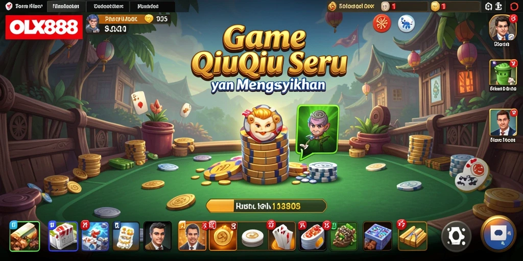 Gameplay QiuQiu yang seru dan menegangkan di OLX888.