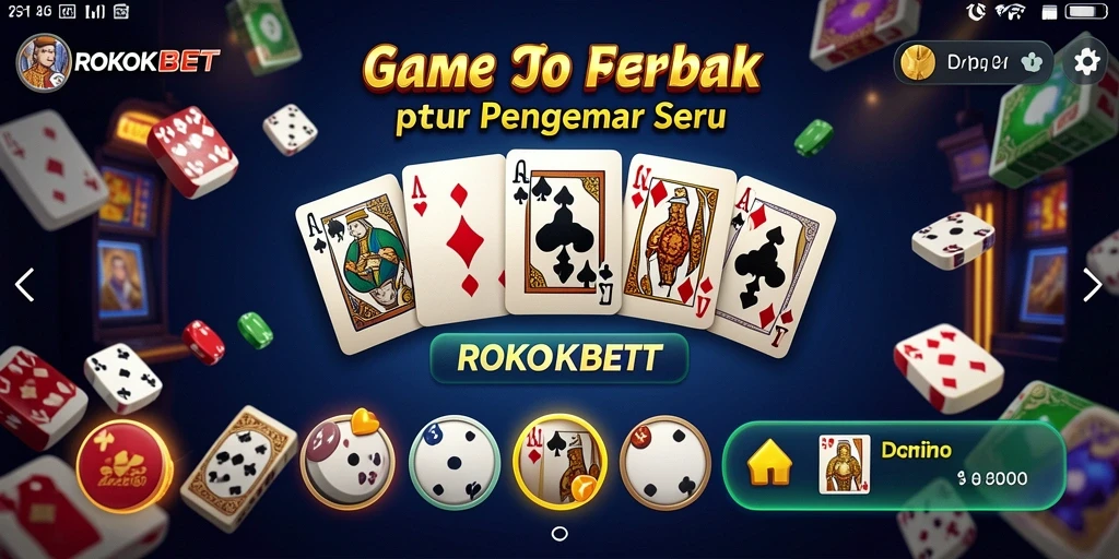 Gameplay seru Domino di ROKOKBET dengan fitur sosial.