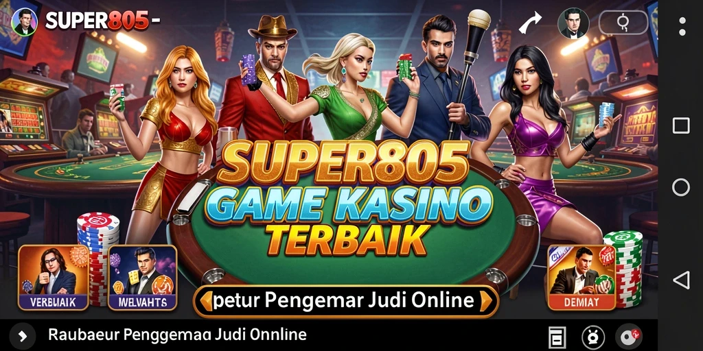 Tampilan gameplay SUPER805 yang menawan dan mengasyikkan di dunia Kasino.
