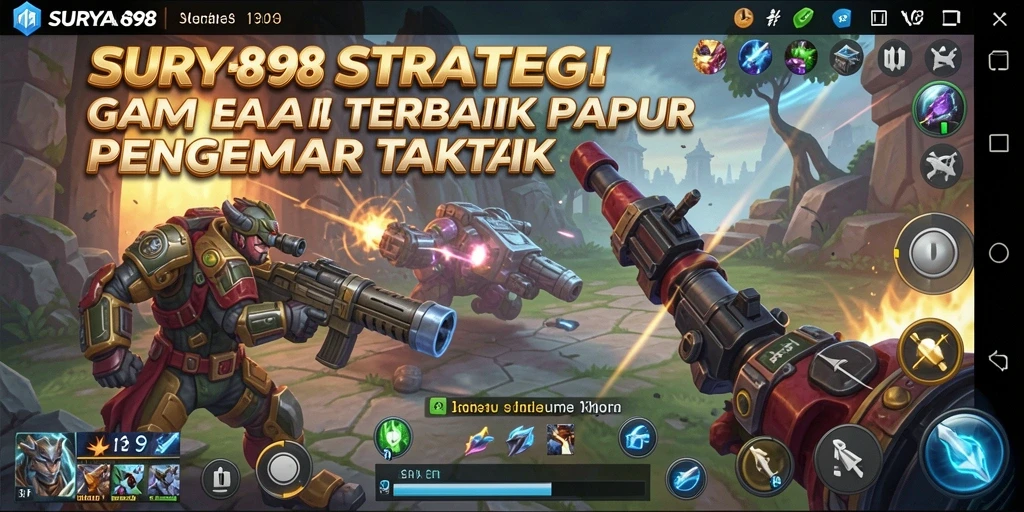 Tampilan gameplay SURYA898 yang menantang dan strategis.