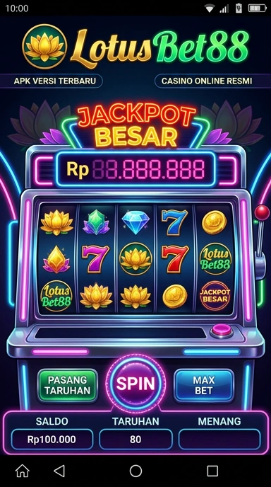 Tampilan aplikasi lotusbet88 yang memudahkan navigasi pengguna.